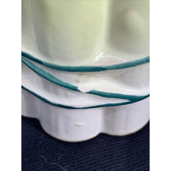 Holt Howard Asparagus Bunches Salt and Pepper Shakers Ceramic 3" Vtg FLAW - Picture 8 of 11